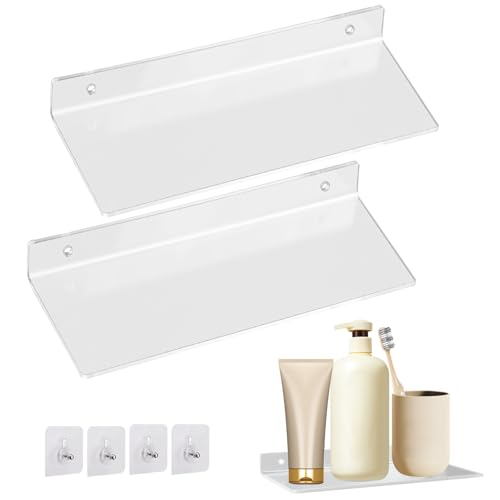 Etagere Sans Percage Etagere Sans Percer Longueur 20*10cm Étagère En Acrylique Étagère Flottante En Acrylique Pour Salle De...