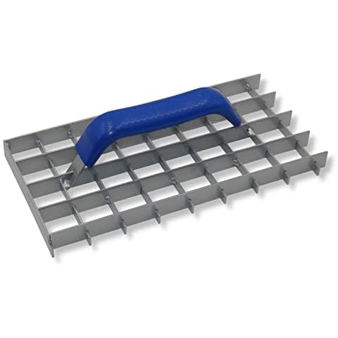 DEWEPRO Gitter-Rabot (Gitterrabot) - Putzhobel - Putzglätter - Gitterweite: 30x30mm - Abmessung: 285x145mm - Schleifraspel Cover