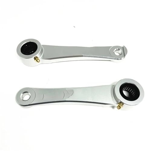 Tieferlegungssätze CNC-verstellbares Dogbone-Gelenk-Set für hintere Tieferlegung, passend für Honda CRF250R CRF250RX 2018–2024 Motorrad-Tieferlegungsstrebe(Silver)