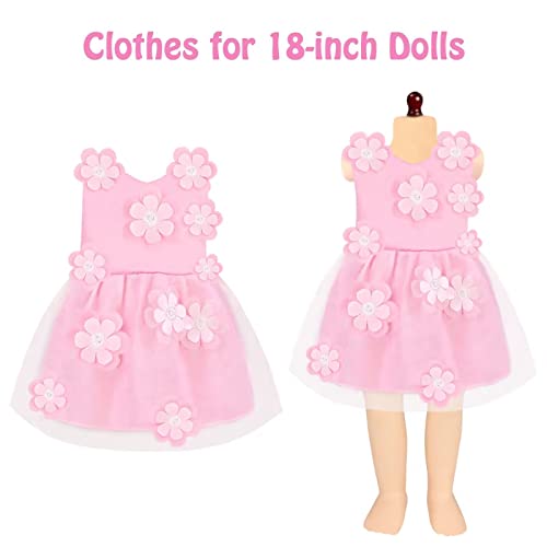 24 Pcs Doll Accessories For 18 Inch Doll School Set With Girl Doll Clothes And Accessories Doll Backpack Glasses Color Pens, Cute Doll School Supplies Play Set Girls Dolls Gift #TOP1