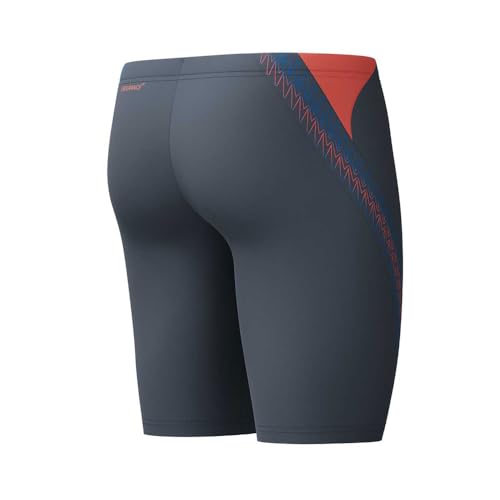 Speedo Herren Hyperboom Splice Schwimmhose | Schnell trocknend | Training | Fitness | Chlorbeständig Schwimmbekleidung, Schwarz/Neon Coral, 32