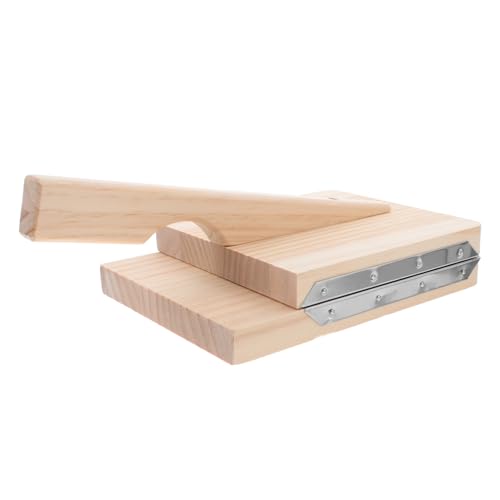 TIDTALEO Wooden Dumpling Skin Mold Dumpling Maker Press Molds Dumpling Wrappers Shell Dumpling Skin Maker Dough Pressing Presser Dumpling Wrapper Maker Press Dumpling Maker Stainless Steel