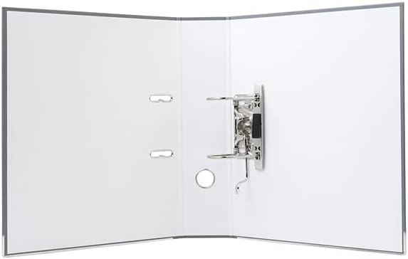Exacompta - Ref 918416B - PP Lever Arch File - 320 x 290mm in Size, Suitable for Storing A4 Documents, 75mm Spine, Reinforced Finger Pull & Bottom Edge - Grey
