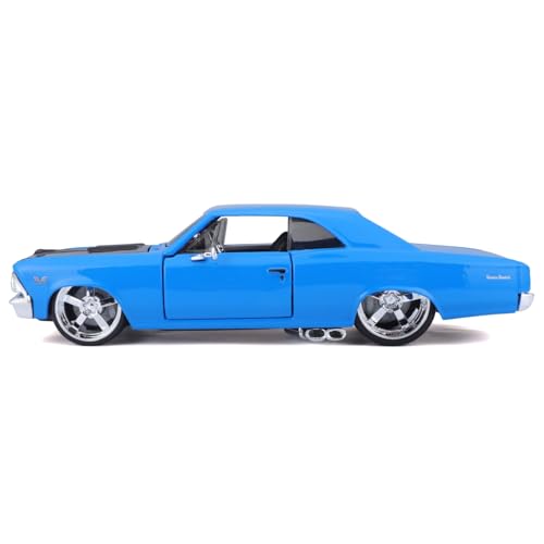 Maisto 1/24 Chevrolet Chevelle 1966 Azul miniatura 6