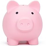 Piggy Bank for Sbrvaniy Piggy Coin Banks for Boys and Girls My First Unbreakable Plastic Money Bank S/M/L Size Decoration Savings Christmas, Easter, Birthday Gift