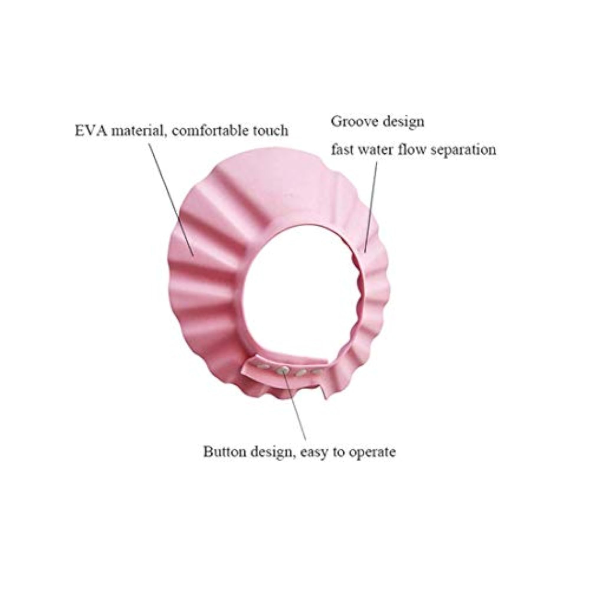 Adjustable Baby Bath Shower Cap for Newborns, 2 Pcs
