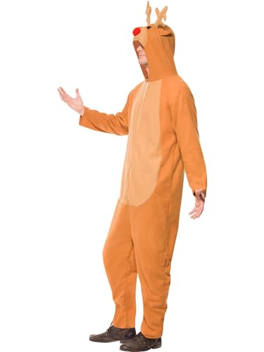 Smiffys Costume Renna, Marrone, Con Body Halloween - 2