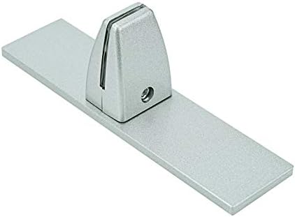 Kongwal Sneeze Guard Clamp Bracket, T-Shaped Desk Partition Clamp with Freestanding Base for Plexiglass or Acrylic Panel - Desktop, Countertop & Reception 1 PC (Assembled)