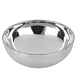 34 oz/ 1000ml Stainless Steel Bowl Double Wall Serving Bowl Insulated Cereal Bowl Salad Bowl