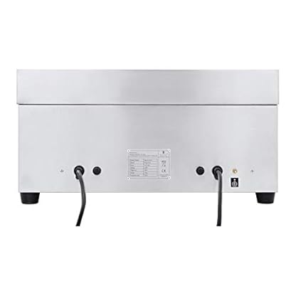 Royal Catering Elektrogrill Tischgrill Doppel Grillplatte RCG 60H2 (Länge: 60 cm, 2 x 3.200 W, glatte Heizfläche, 2 Heizzonen, Spritzschutz und Ablaufvorrichtung) – Bild 6