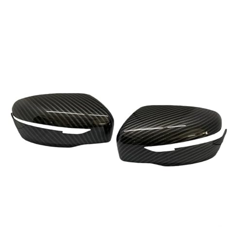 Coque de rétroviseur Nissan Qashqai look carbone finition course noir brillant