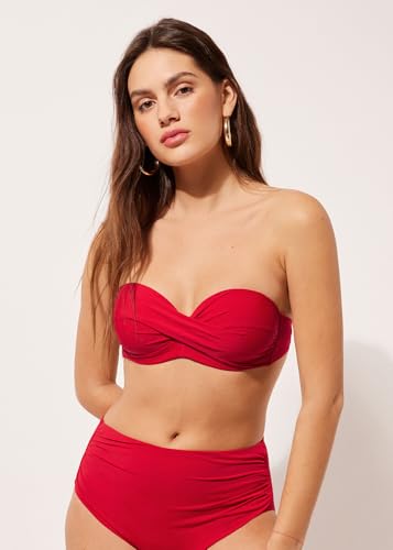 Woman's Lightly Padded Bandeau Swimsuit Top Indonesia4