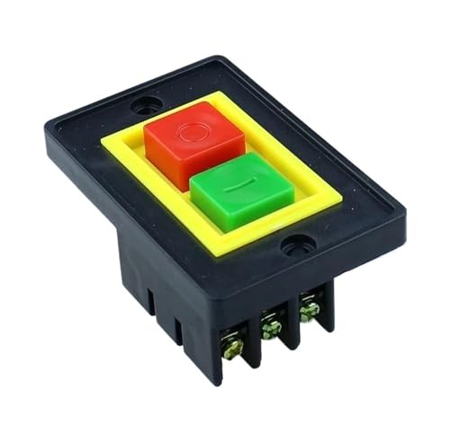 Bouton-poussoir AC 380V 2KW interrupteur marche arrêt triphasé 6 bornes QCS1
