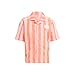 adidas Kids Boys Resort Stripped Collared Short Sleeve Button Up Shirt & Shorts Set Casual Tops Casual - Pink - Size XS