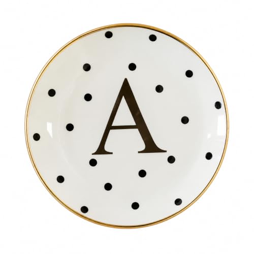 Amazon.com.br: Porta Anéis Poá A em Porcelana Porta Joias Decorativo Branco