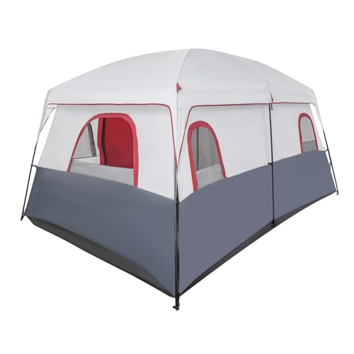 Carpa para camping de 8-12 personas, 2 habitaciones miniatura 3
