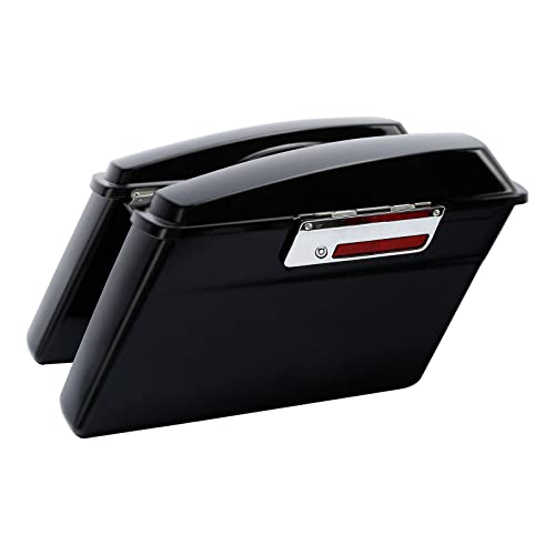 Alforjas rígidas para motos TCMT Negra mate miniatura 5