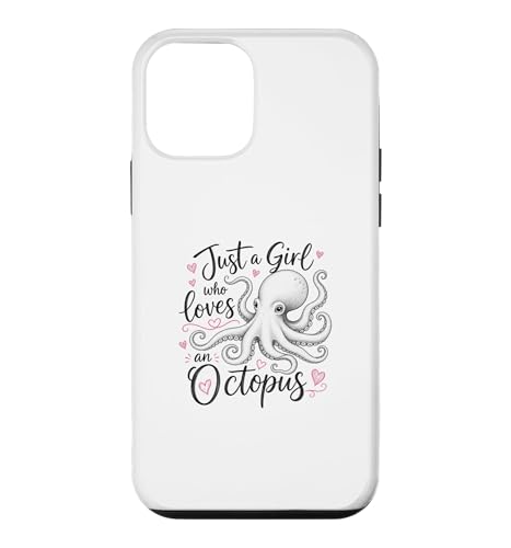 Just a Girl Who Loves an Octopus Cute Octopus �X�}�z�P�[�X iPhone 12 mini �p