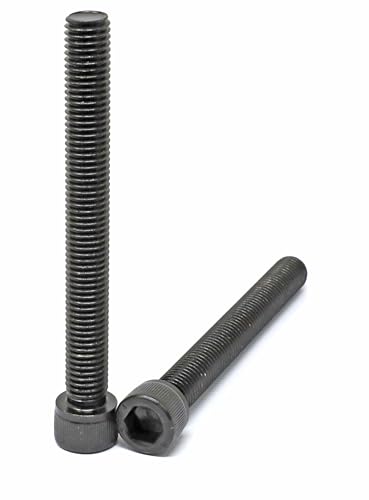 Image of iexcell 2 Pcs M12 x 110mm Thread Pitch 1.75 mm Alloy Steel 12.9 Grade Hex Socket Head Cap Screws Bolts Kit, Black Oxide Finish