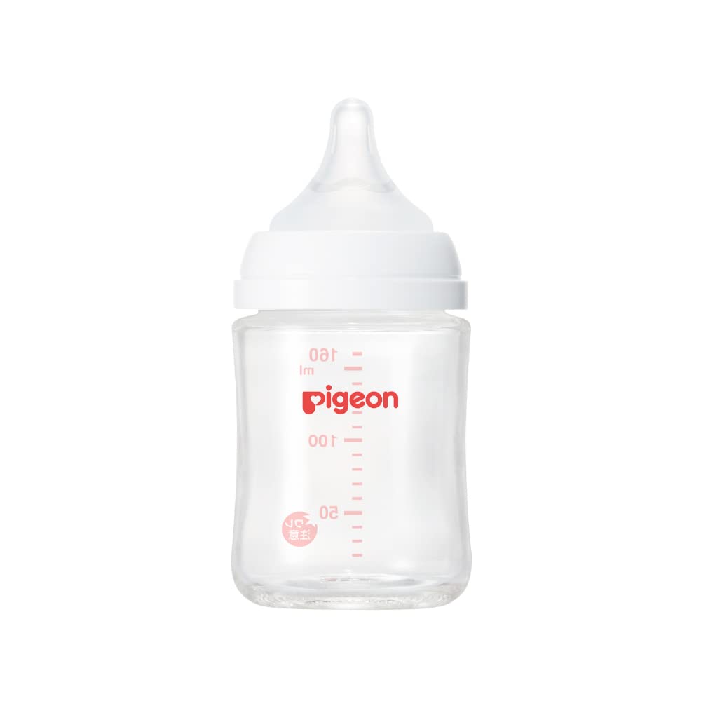 PIGEON ピジョン 母乳実感 哺乳びん 160ml 0ヵ月~ 早く冷める耐熱ガラス製 キズがつきにくく衛生的