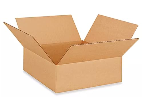 Generic 12x12x4 Shipping and Packing Box (5 Pack), Kraft, BXSW12124x5