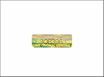 130 pcs Silver Hologram Labels with Serial Numbers, Stickers Seals 1.18 x 0.39 in