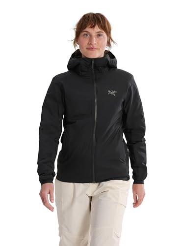 Arc'teryx Atom Hoody Women's - Redesign | Lightweight Insulated Jacket for Women with Hood | Moisture and Wind Resistance | Black, Small