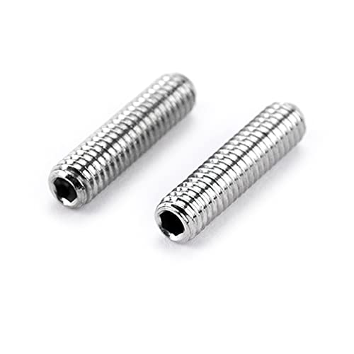 Musiclily Pro Metric M3X12mm Stainless Steel Saddle Height Screws for Import Strat Tele Style Electric Guitar Bridge,Original Color (Set of 12) - Image 3