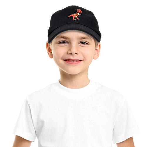 Dalix Tyrannosaurus Rex T-Rex Dinosaur Kids Hat Baseball Cap Girls Boys In Black #TOP5