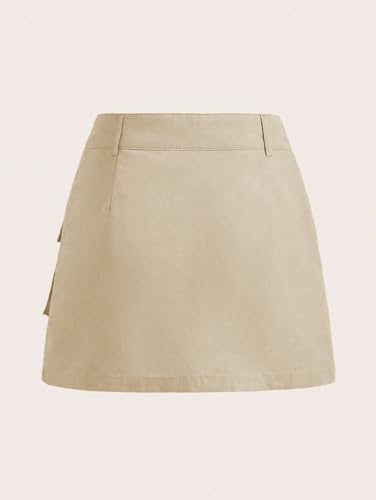 Women's Mini Skirt Cargo Jean Denim Skirts with Pockets2