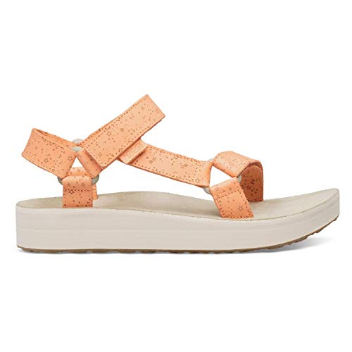 Teva Womens Midform Universal Star Platform Sandal, Cantaloupe, Size 9