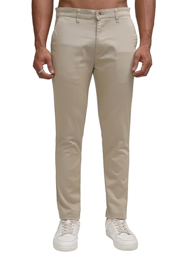 Image of Highlander Men's Slim Fit Formal Trousers | Ankle Length |Smart Trousers for Men | Chino Trousers for Men|Elegant Design | Comfortable Fabric for Daily Work & Formal Occasions
