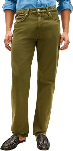 Tommy Hilfiger Herren Jeans Hose Regular Dover Straight Fit, Grün (Dark Artichoke), 30W/30L – Ansicht 1