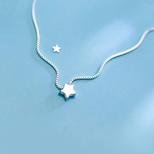 Colliers pendentifs Star en argent 925 sterling pour femmes à l'éclat durable