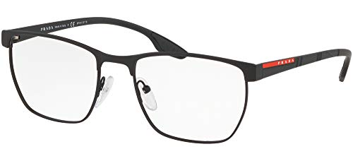 PRADA LINEA ROSSA PS 50LV - 4891O1 Eyeglass Frame BLACK RUBBER w/DEMO LENS 55mm