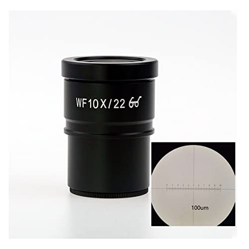 顕微鏡キット 1 個 WF10X WF15X WF20X WF25X WF30X 双眼三眼実体顕微鏡用広視野接眼レンズ、30MM インストール インターフェイス 顕微鏡レンズアダプター(10X-22MM reticle)