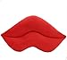 LAARNT Cuscino Labbra Rosse Peluche Corte da 30 cm, Peluche Labbra Carine, Decorazione Domestica, Decorazione Auto e Regali