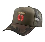 DAEJON Love Baller Funny Sarcastic Goat Meme Trucker Hat with Adjustable Mesh Back, Camo Green