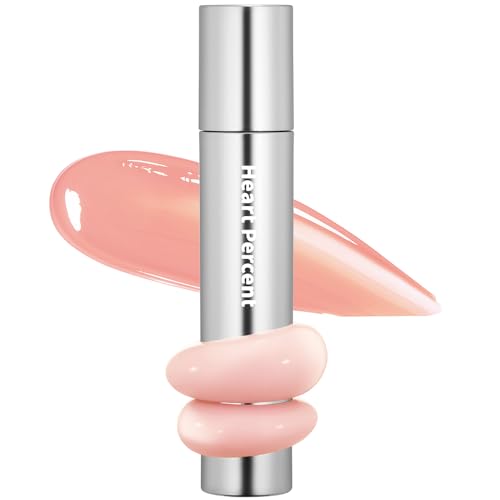 Image of Heart Percent Dote On Mood One Way Glowy Tint, Glass-like High Shine Glossy Finish w /Long-Lasting Luminous Color Lip Stain for Glowy Look, #17. Milky Salmon