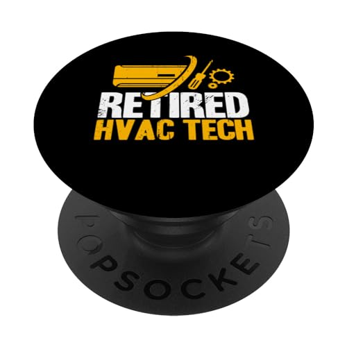 HVAC Technician Vintage HVAC Tech Retired HVAC Tech PopSockets Standard PopGrip