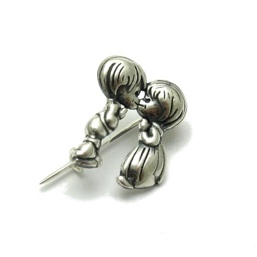 Broche argent 925 Garçon et Fille Empress pour sublimer vos tenues du quotidien