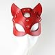 YIOTMOP Halloween Leder Catwoman Maske Damen Fetisch Bdsm Bondage Maske Männer Erotische Masken Sexy Augenmaske Katzenmask Augenbinde für Frau Sex Sm Sexspielzeug Rave Outfit Cosplay