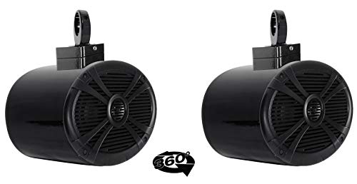 Rockville (2) 6x9 1000w 360 Swivel Black Aluminum Wakeboard Tower Speakers