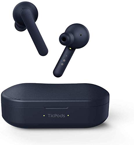Mobvoi TicPods Free Son Auriculares Bluetooth inalámbricos auténticos con Estuche de Carga, Resistente al Agua, Audio nítido y Claro en Ambos oídos, Aislamiento de Ruido - Hielo