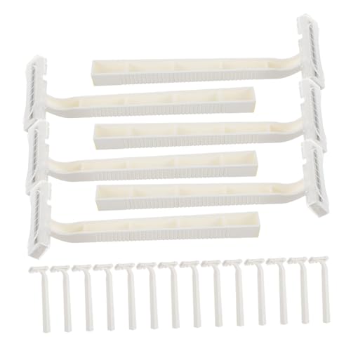 GANAZONO 20個使い捨て剃刀 ホテル用グルーミング用品 手動ひげ剃り 軽量ポータブル剃刀 旅行向けシェーバー 快適なシェービング体験