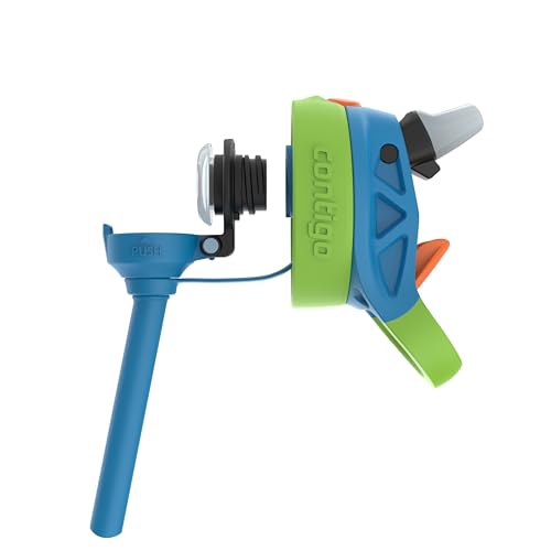 Image of Contigo Autospout Kids Water Bottle, 14oz, Pack of 1, Blue Poppy Squishies