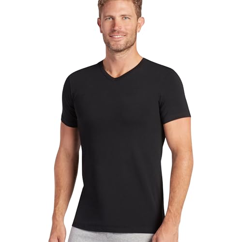 Jockey Men's Undershirt Slim Fit Cotton Stretch V-Neck Undershirt - 2 Pack2
