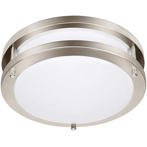 36W Dimmable LED Ceiling Light Fixture, 12 inch Flush Mount Light Fixture, Ceiling Lights for Bedroom, Kitchen, Bathroom, Super Bright 4000 Lumens, 400W Equivalent, 5000K Daylight White Cover