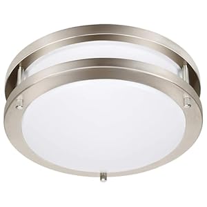 36W Dimmable LED Ceiling Light Fixture, 12 inch Flush Mount Light Fixture, Ceiling Lights for Bedroom, Kitchen, Bathroom, Super Bright 4000 Lumens, 400W Equivalent, 5000K Daylight White