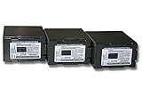 3x Batteria ricaricabile per videocamera | Ogni cella della batteria è testata